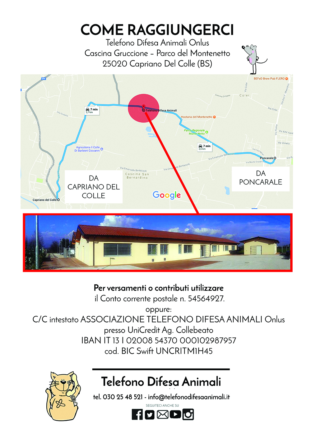 Gattile di Capriano del Colle - Brescia - Come raggiungerci